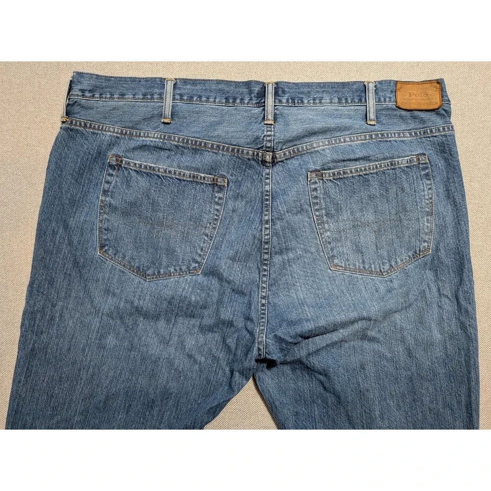 Polo Ralph Lauren Men's 46x30 Blue Denim Straight Leg Jeans